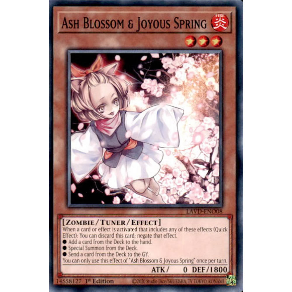 Ash Blossom & Joyous Spring LAVD-ENO08 Yu-Gi-Oh! Card from the Legendary Arc-V Decks Set