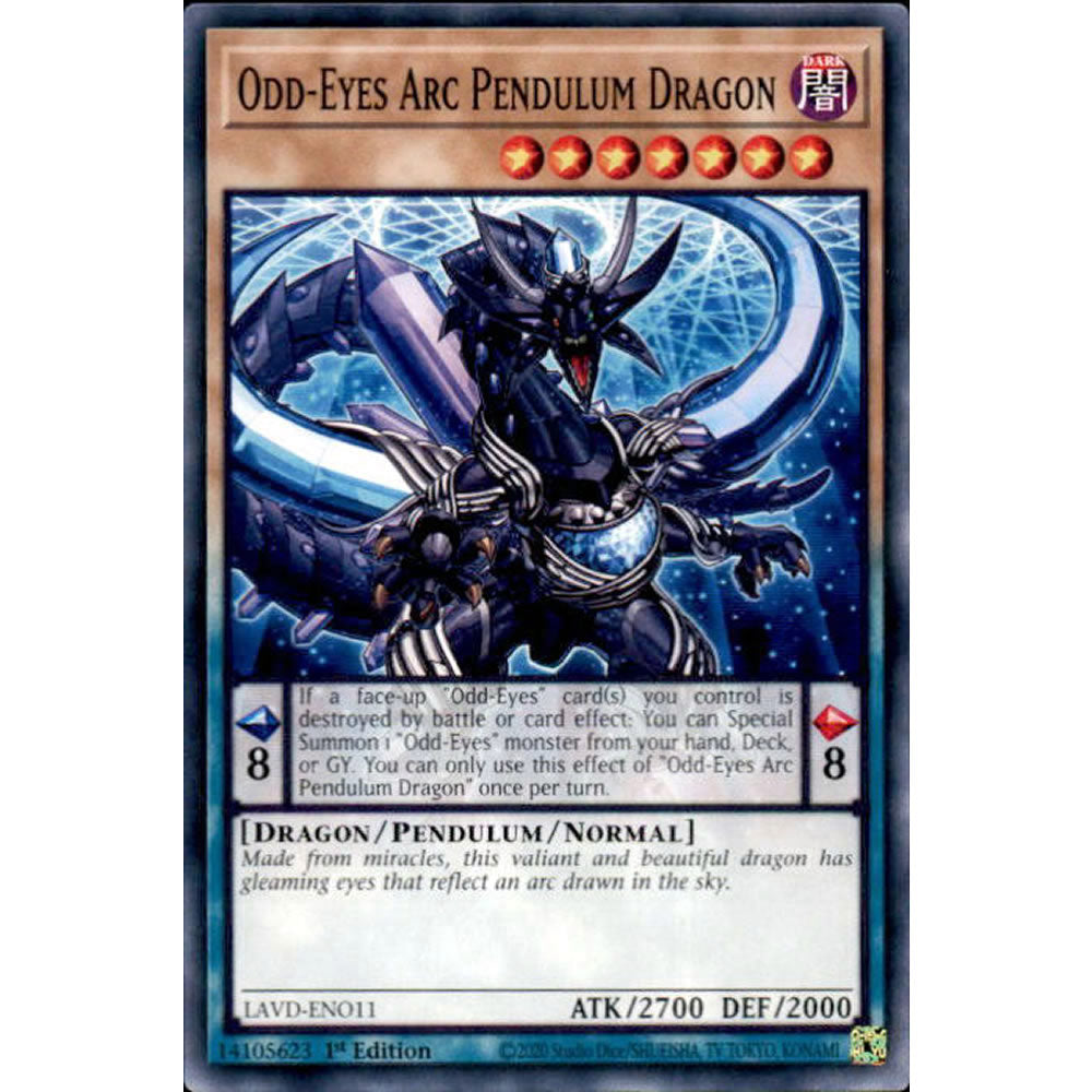 Odd-Eyes Arc Pendulum Dragon LAVD-ENO11 Yu-Gi-Oh! Card from the Legendary Arc-V Decks Set