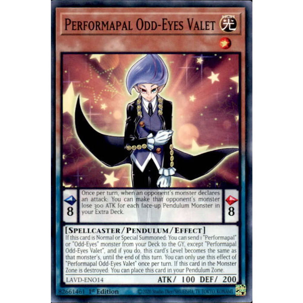 Performapal Odd-Eyes Valet LAVD-ENO14 Yu-Gi-Oh! Card from the Legendary Arc-V Decks Set