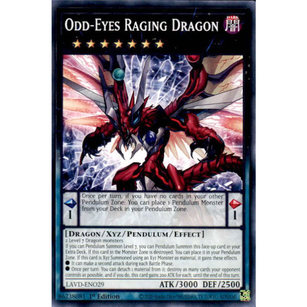 Odd-Eyes Raging Dragon LAVD-ENO29 Yu-Gi-Oh! Card from the Legendary Arc-V Decks Set