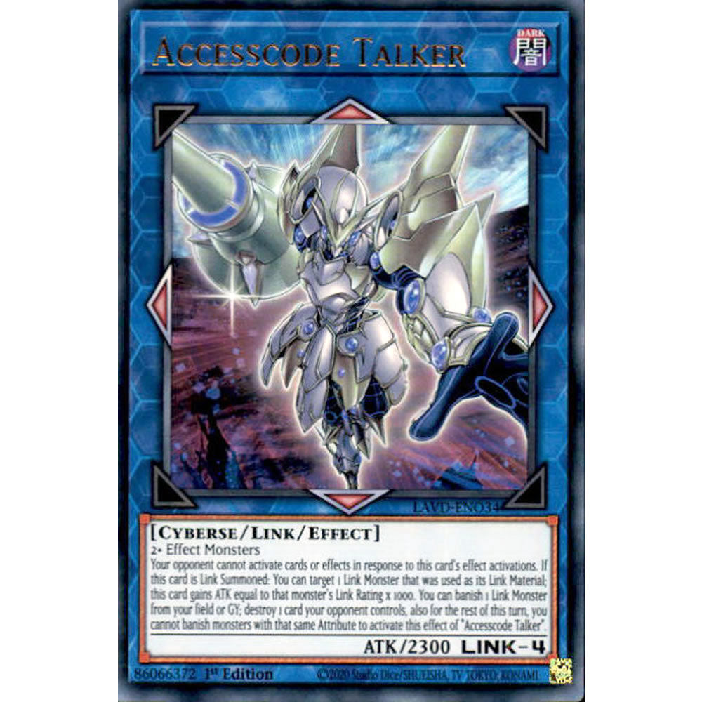Accesscode Talker LAVD-ENO34 Yu-Gi-Oh! Card from the Legendary Arc-V Decks Set