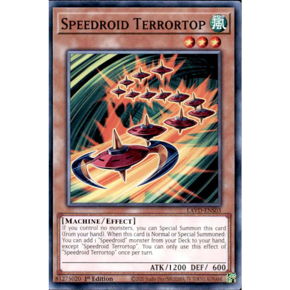 Speedroid Terrortop LAVD-ENS03 Yu-Gi-Oh! Card from the Legendary Arc-V Decks Set