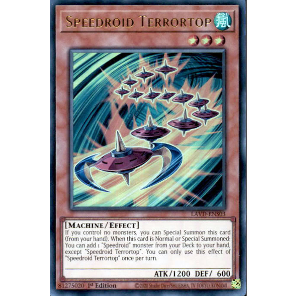 Speedroid Terrortop LAVD-ENS03 Yu-Gi-Oh! Card from the Legendary Arc-V Decks Set