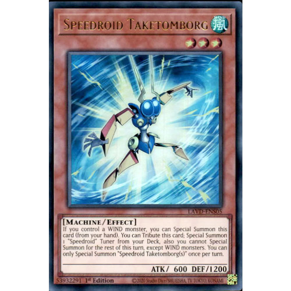 Speedroid Taketomborg LAVD-ENS05 Yu-Gi-Oh! Card from the Legendary Arc-V Decks Set