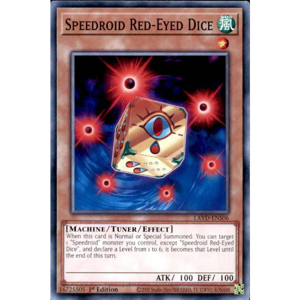 Speedroid Red-Eyed Dice LAVD-ENS06 Yu-Gi-Oh! Card from the Legendary Arc-V Decks Set