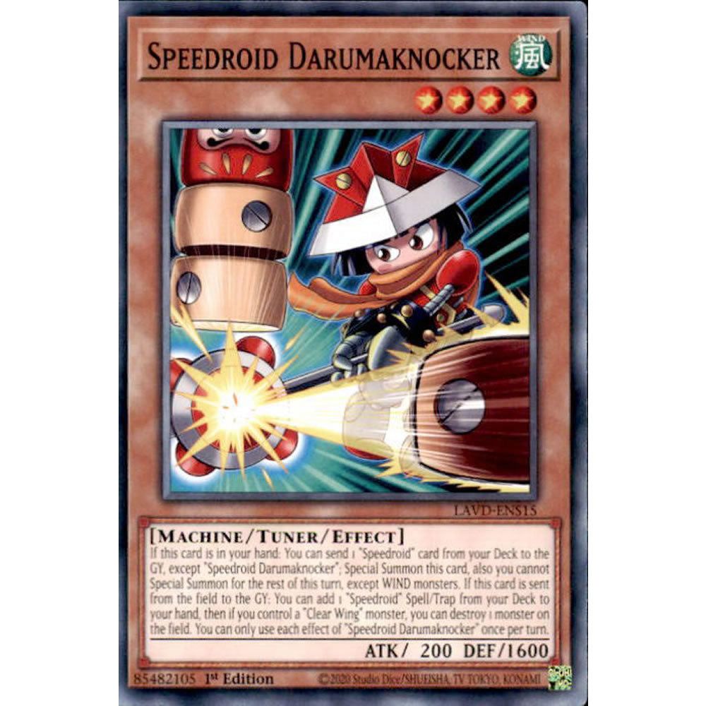 Speedroid Darumaknocker LAVD-ENS15 Yu-Gi-Oh! Card from the Legendary Arc-V Decks Set