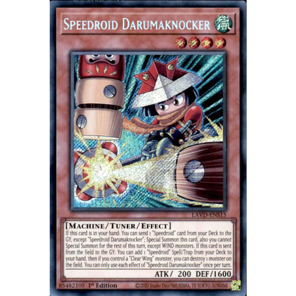 Speedroid Darumaknocker LAVD-ENS15 Yu-Gi-Oh! Card from the Legendary Arc-V Decks Set