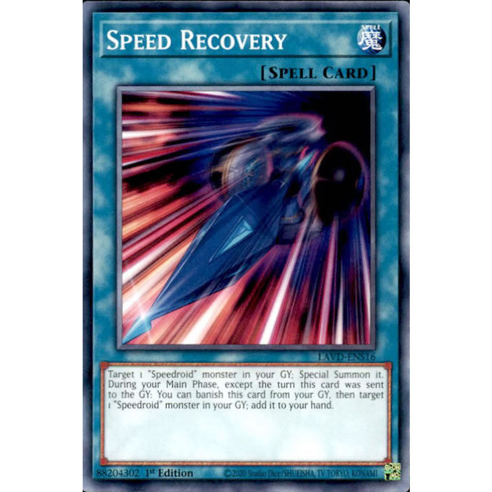 Speed Recovery LAVD-ENS16 Yu-Gi-Oh! Card from the Legendary Arc-V Decks Set