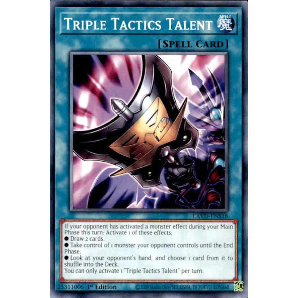 Triple Tactics Talent LAVD-ENS18 Yu-Gi-Oh! Card from the Legendary Arc-V Decks Set