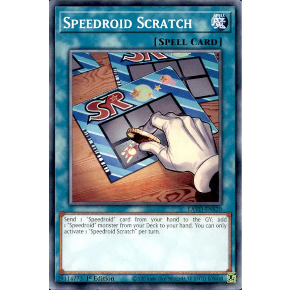 Speedroid Scratch LAVD-ENS20 Yu-Gi-Oh! Card from the Legendary Arc-V Decks Set