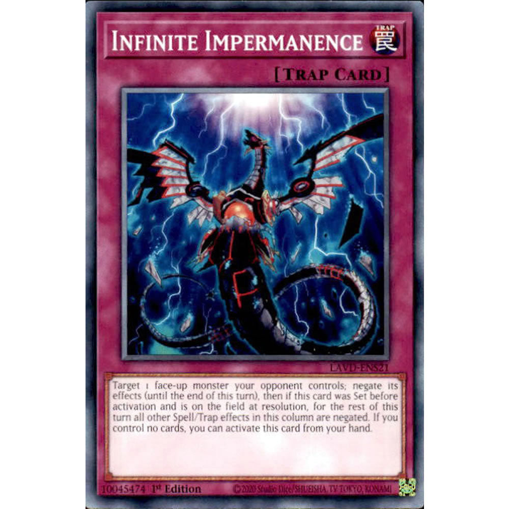 Infinite Impermanence LAVD-ENS21 Yu-Gi-Oh! Card from the Legendary Arc-V Decks Set