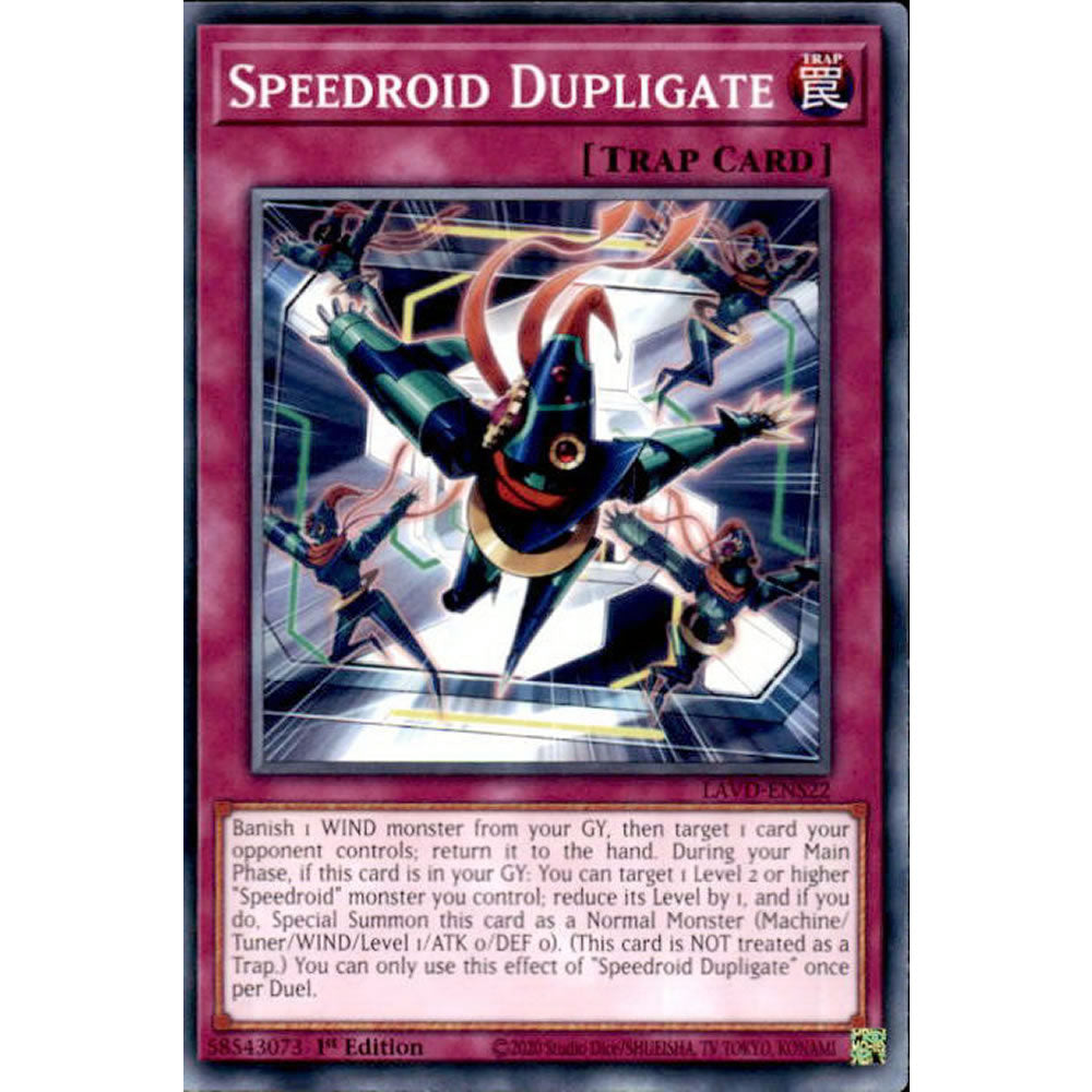 Speedroid Dupligate LAVD-ENS22 Yu-Gi-Oh! Card from the Legendary Arc-V Decks Set