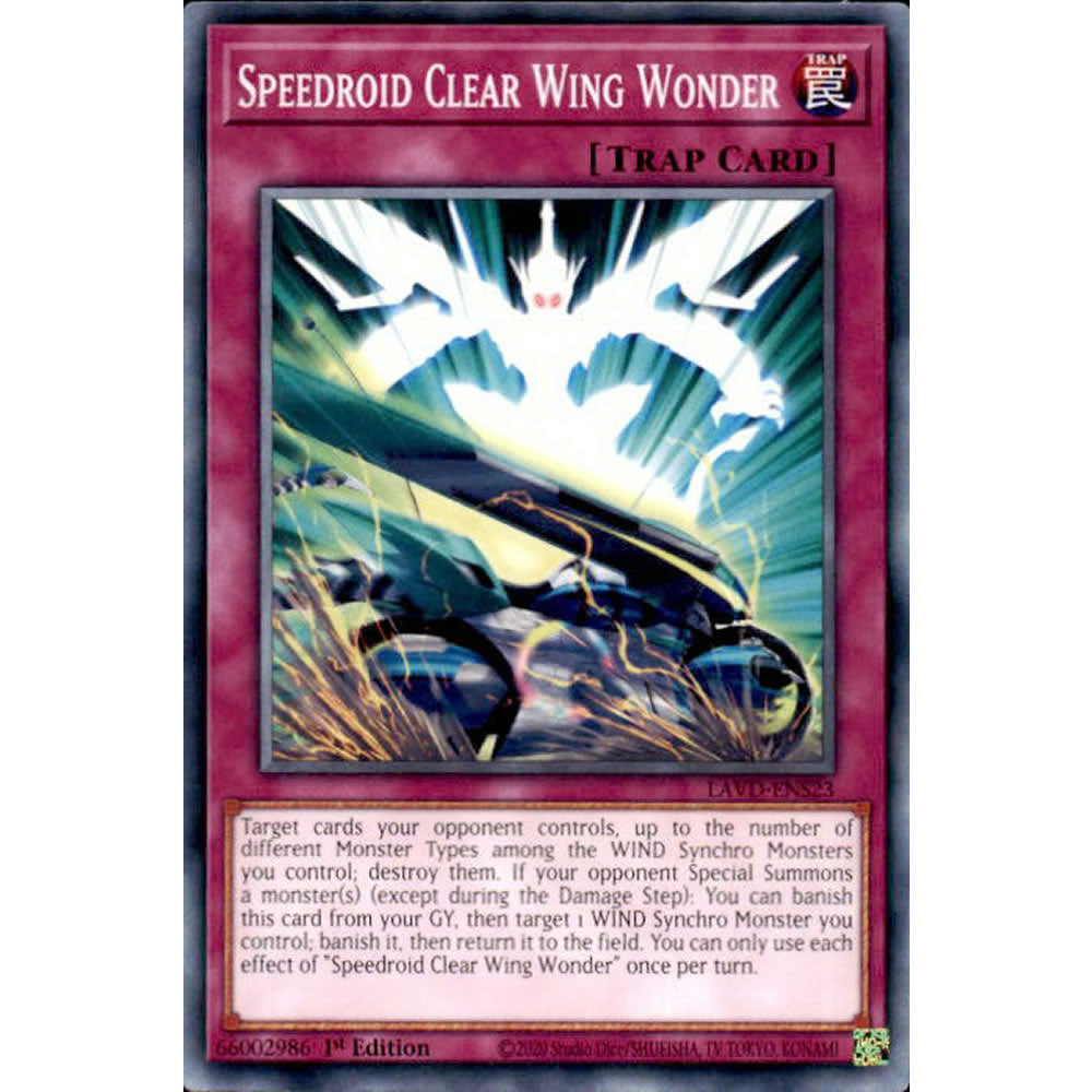 Speedroid Clear Wing Wonder LAVD-ENS23 Yu-Gi-Oh! Card from the Legendary Arc-V Decks Set