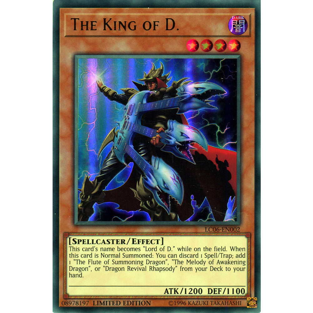 The King of D. LC06-EN002 Yu-Gi-Oh! Card from the Legendary Collection Kaiba Mega Pack Set