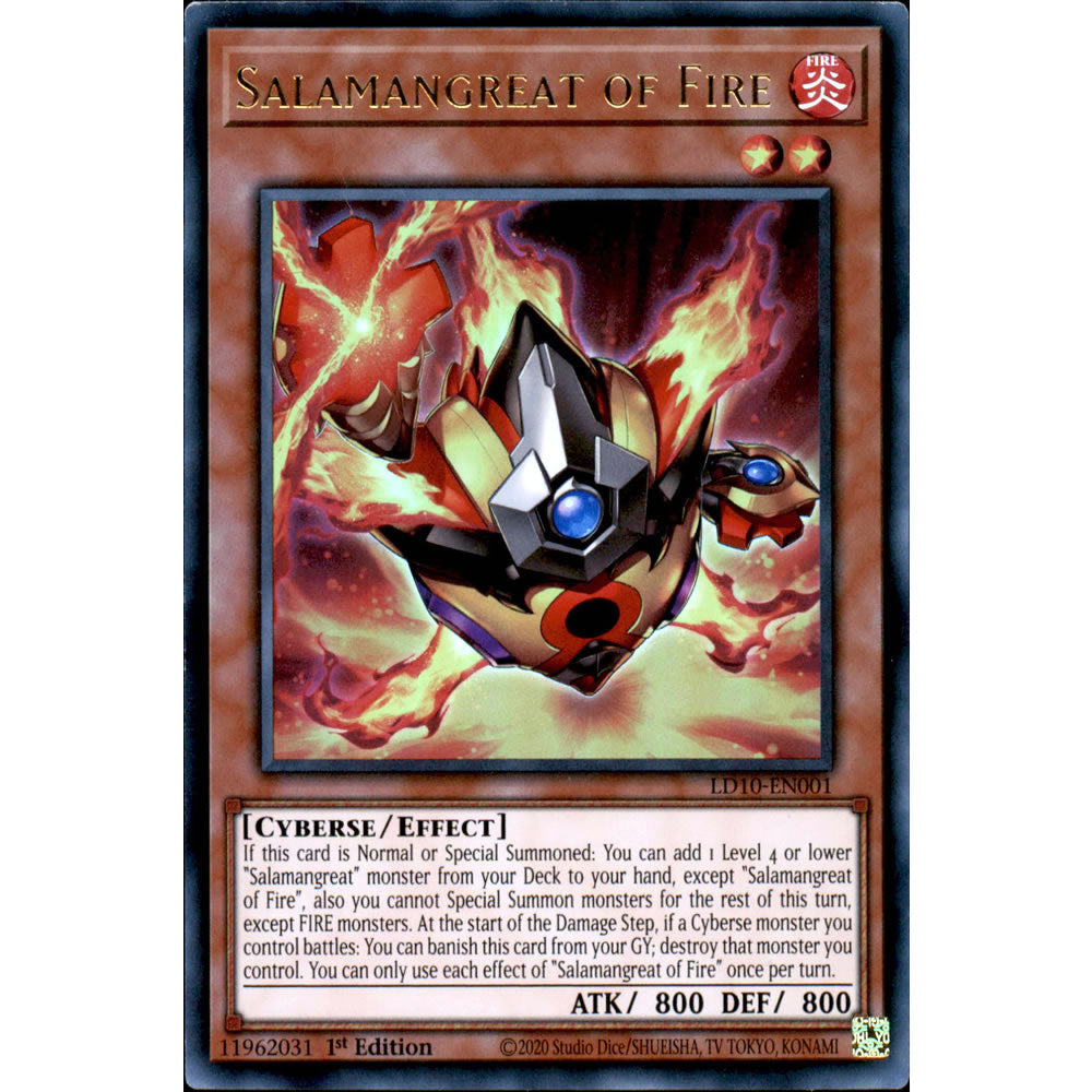 Salamangreat of Fire LD10-EN001 Yu-Gi-Oh! Card from the Legendary Duelists: Soulburning Volcano Set