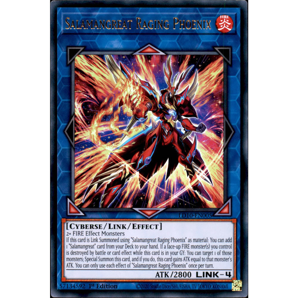 Salamangreat Raging Phoenix LD10-EN005 Yu-Gi-Oh! Card from the Legendary Duelists: Soulburning Volcano Set