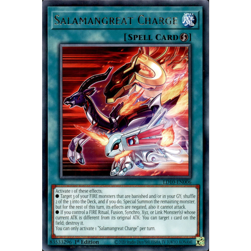 Salamangreat Charge LD10-EN006 Yu-Gi-Oh! Card from the Legendary Duelists: Soulburning Volcano Set