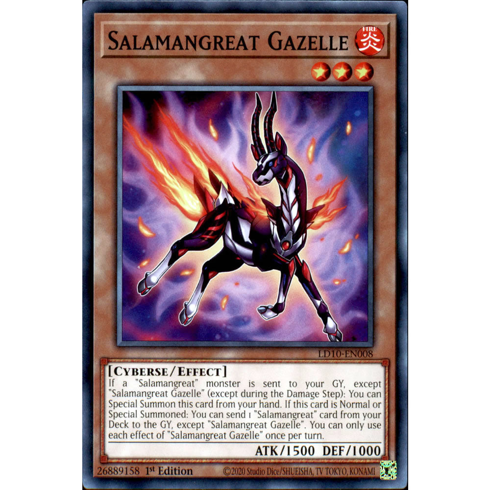 Salamangreat Gazelle LD10-EN008 Yu-Gi-Oh! Card from the Legendary Duelists: Soulburning Volcano Set