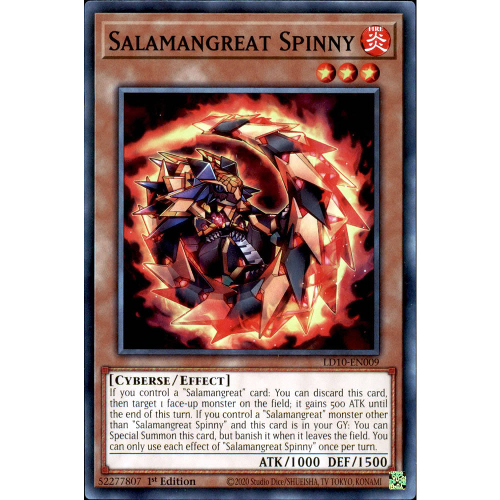 Salamangreat Spinny LD10-EN009 Yu-Gi-Oh! Card from the Legendary Duelists: Soulburning Volcano Set