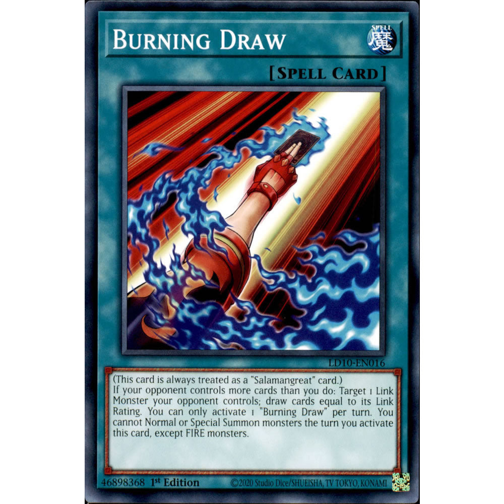 Burning Draw LD10-EN016 Yu-Gi-Oh! Card from the Legendary Duelists: Soulburning Volcano Set