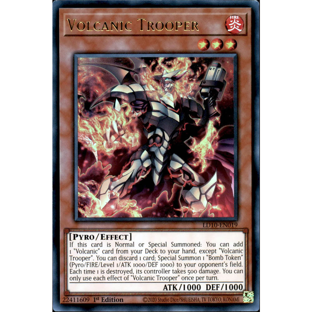 Volcanic Trooper LD10-EN019 Yu-Gi-Oh! Card from the Legendary Duelists: Soulburning Volcano Set