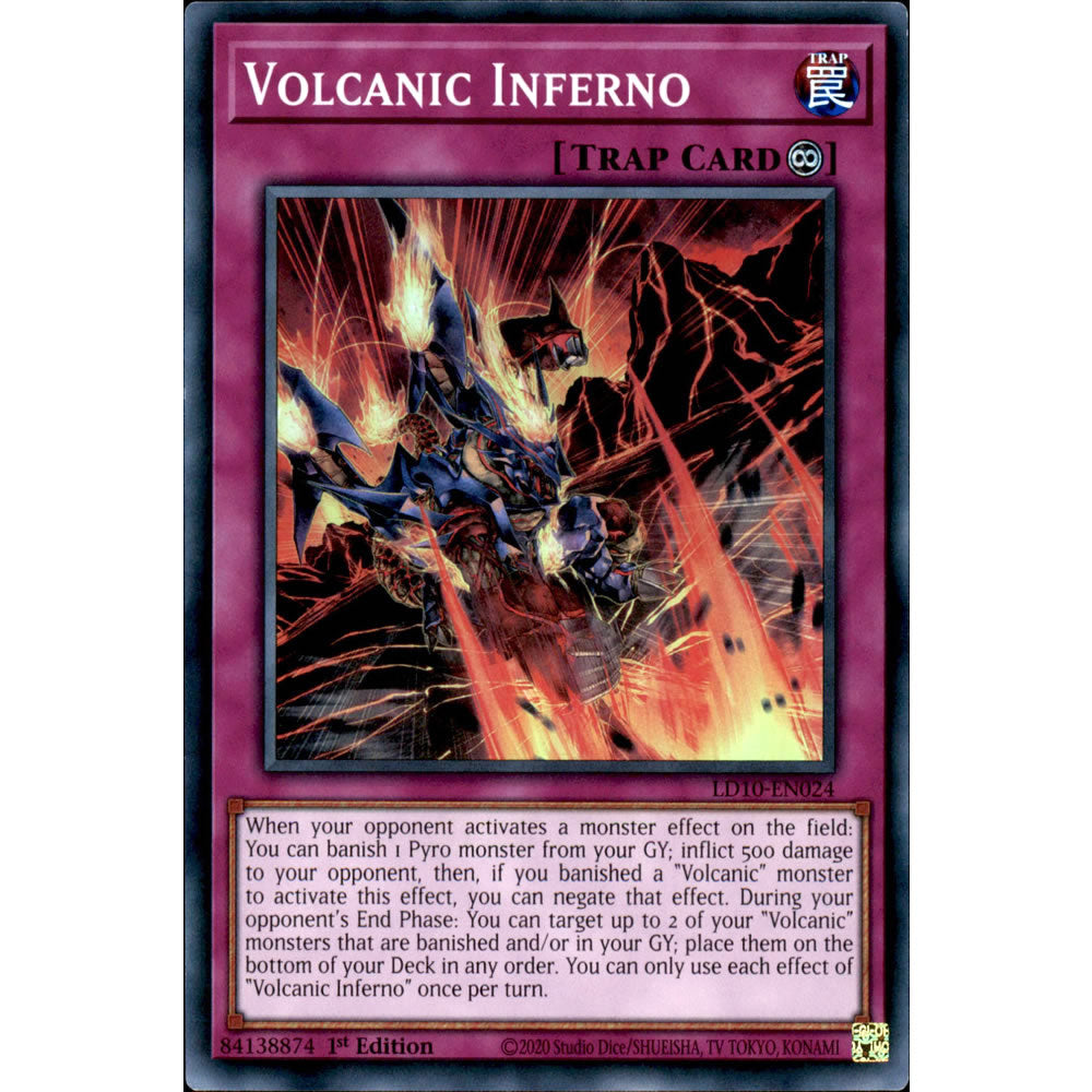 Volcanic Inferno LD10-EN024 Yu-Gi-Oh! Card from the Legendary Duelists: Soulburning Volcano Set
