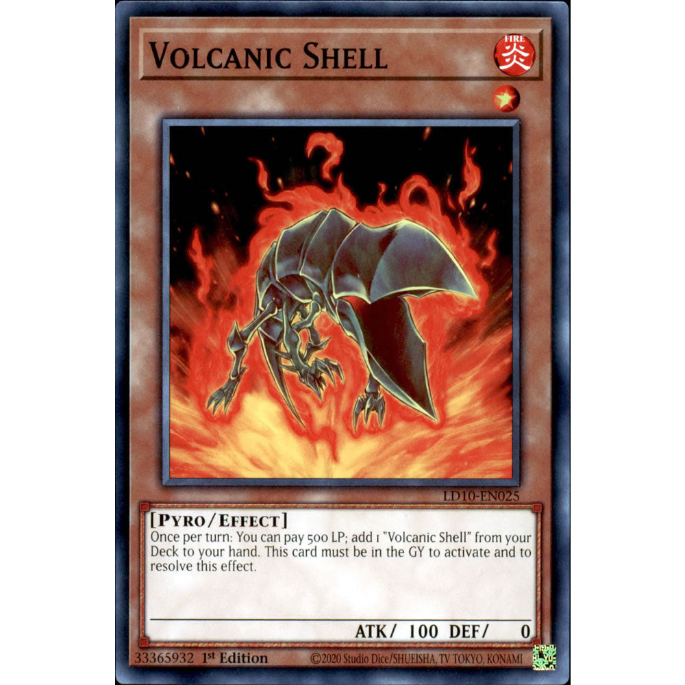 Volcanic Shell LD10-EN025 Yu-Gi-Oh! Card from the Legendary Duelists: Soulburning Volcano Set