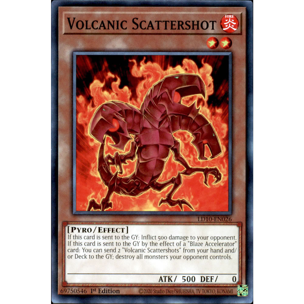 Volcanic Scattershot LD10-EN026 Yu-Gi-Oh! Card from the Legendary Duelists: Soulburning Volcano Set