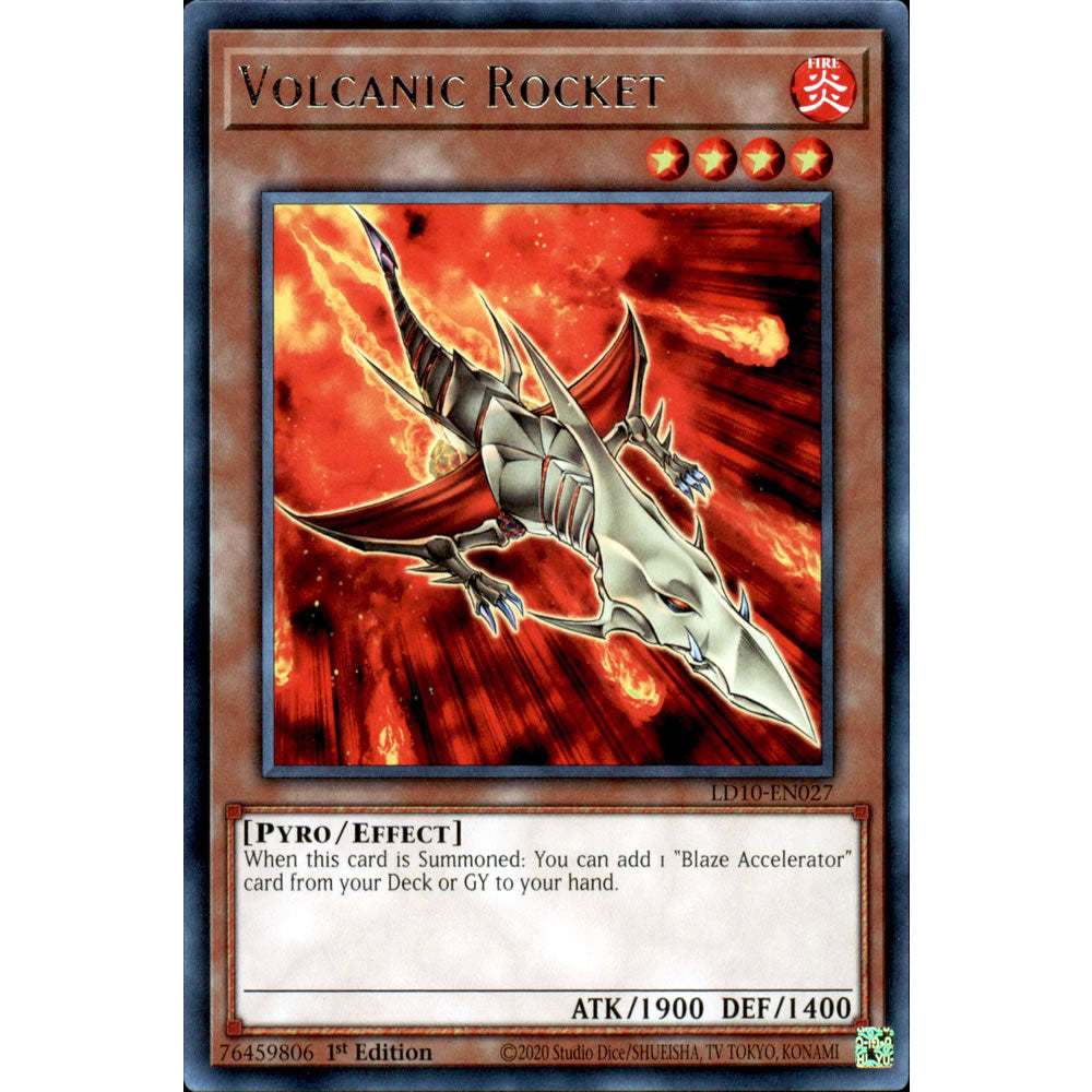 Volcanic Rocket LD10-EN027 Yu-Gi-Oh! Card from the Legendary Duelists: Soulburning Volcano Set