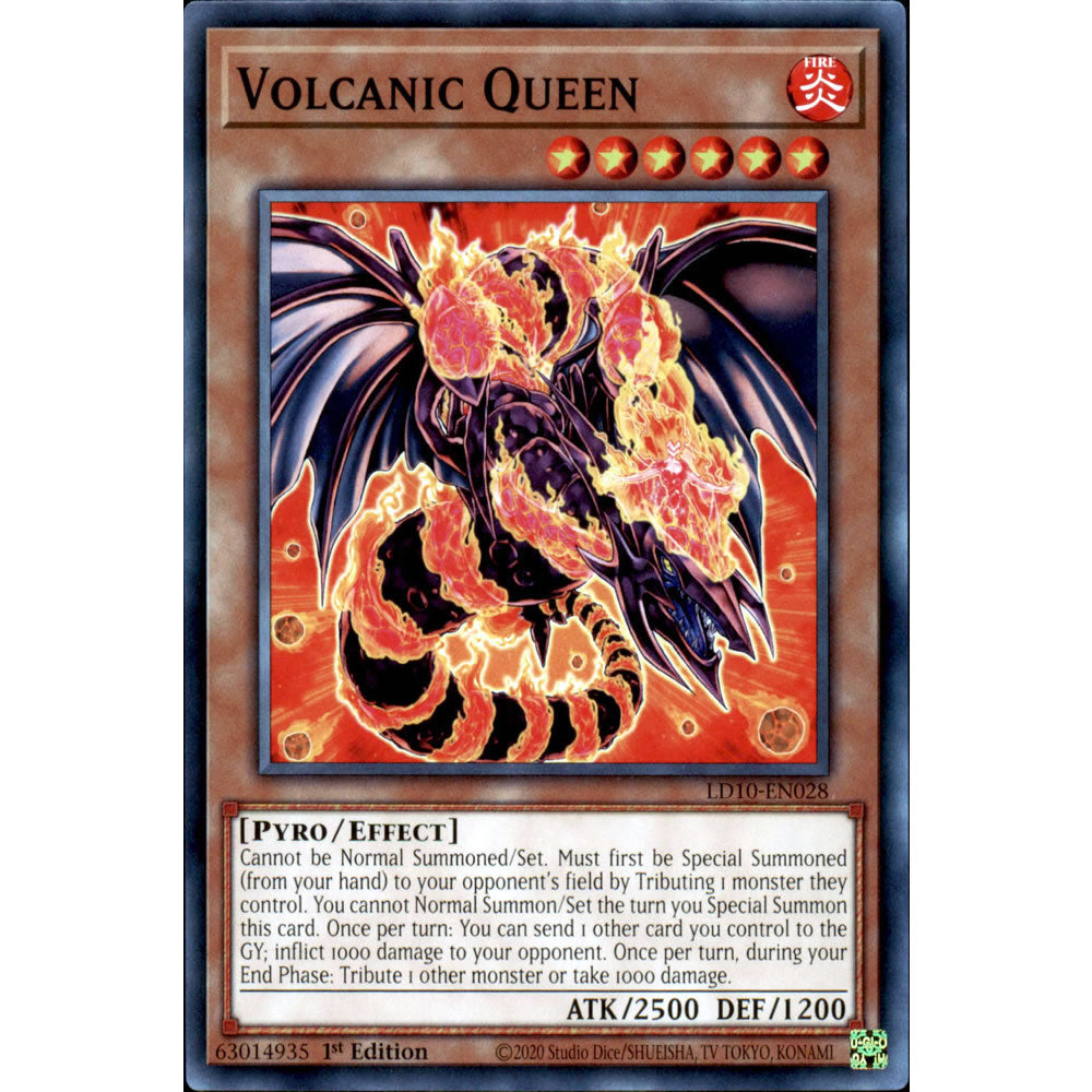 Volcanic Queen LD10-EN028 Yu-Gi-Oh! Card from the Legendary Duelists: Soulburning Volcano Set