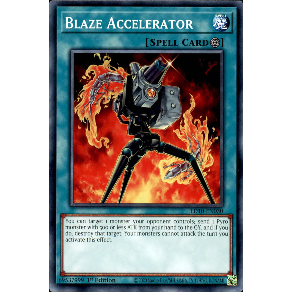 Blaze Accelerator LD10-EN030 Yu-Gi-Oh! Card from the Legendary Duelists: Soulburning Volcano Set