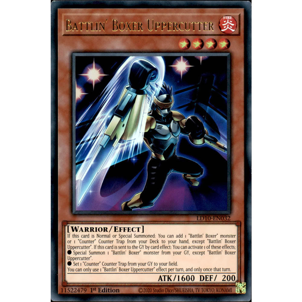 Battlin' Boxer Uppercutter LD10-EN032 Yu-Gi-Oh! Card from the Legendary Duelists: Soulburning Volcano Set