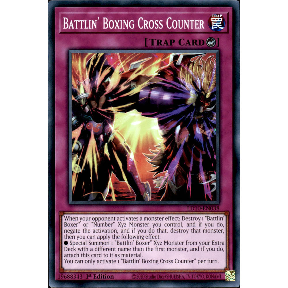 Battlin' Boxing Cross Counter LD10-EN038 Yu-Gi-Oh! Card from the Legendary Duelists: Soulburning Volcano Set