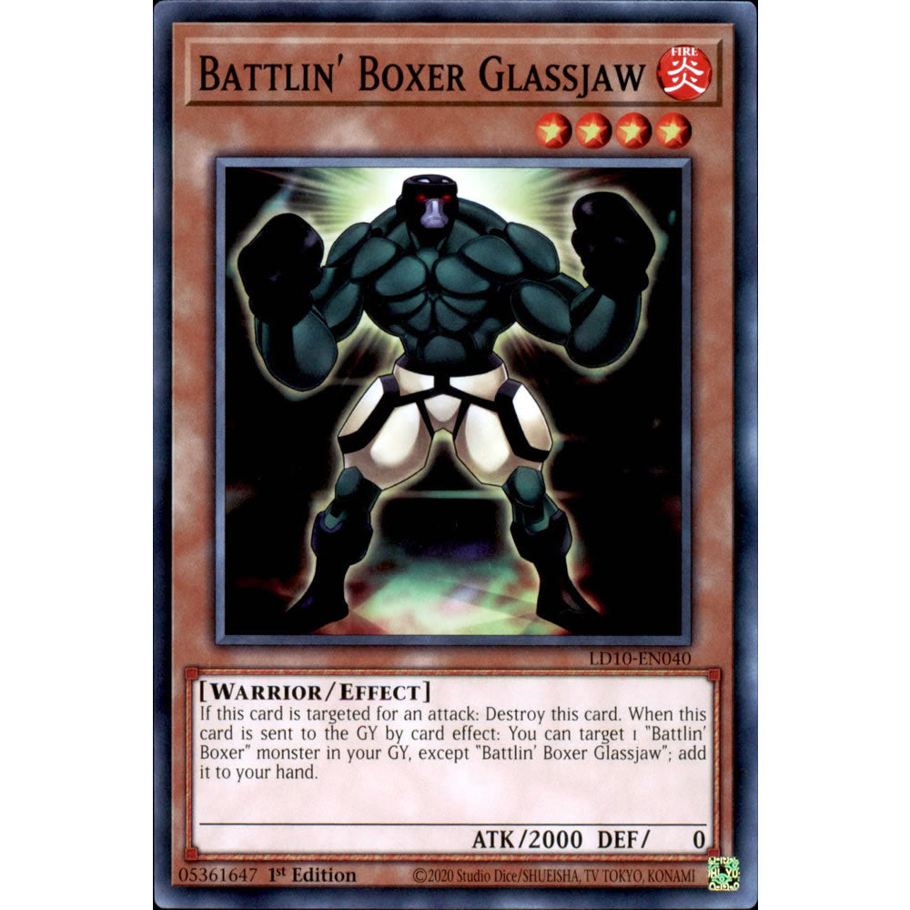 Battlin' Boxer Glassjaw LD10-EN040 Yu-Gi-Oh! Card from the Legendary Duelists: Soulburning Volcano Set