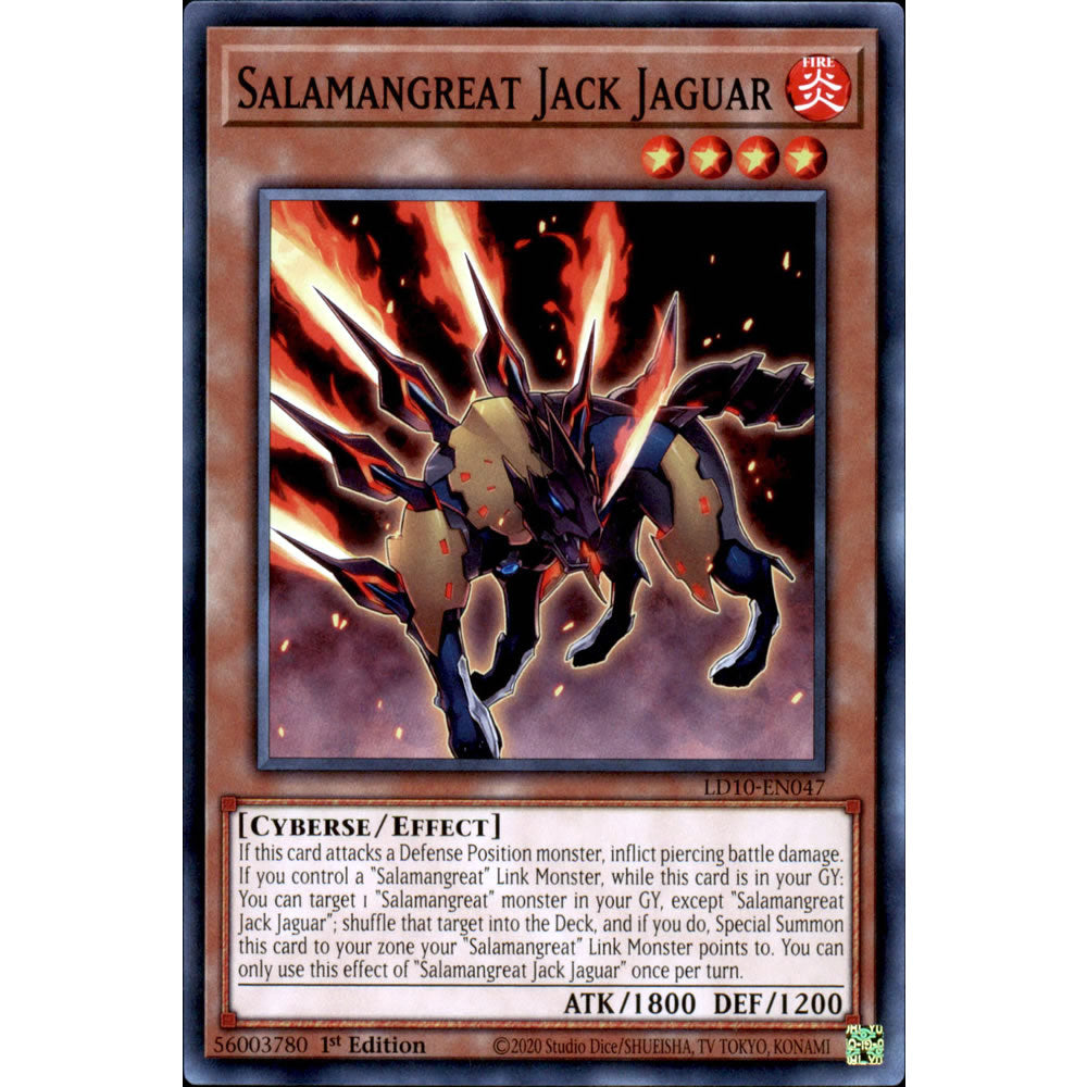 Salamangreat Jack Jaguar LD10-EN047 Yu-Gi-Oh! Card from the Legendary Duelists: Soulburning Volcano Set
