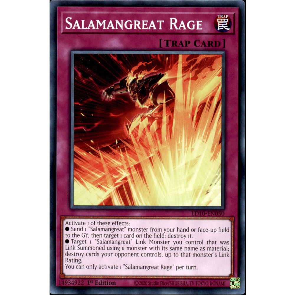 Salamangreat Rage LD10-EN050 Yu-Gi-Oh! Card from the Legendary Duelists: Soulburning Volcano Set