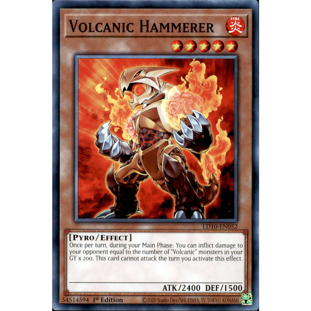 Volcanic Hammerer LD10-EN052 Yu-Gi-Oh! Card from the Legendary Duelists: Soulburning Volcano Set