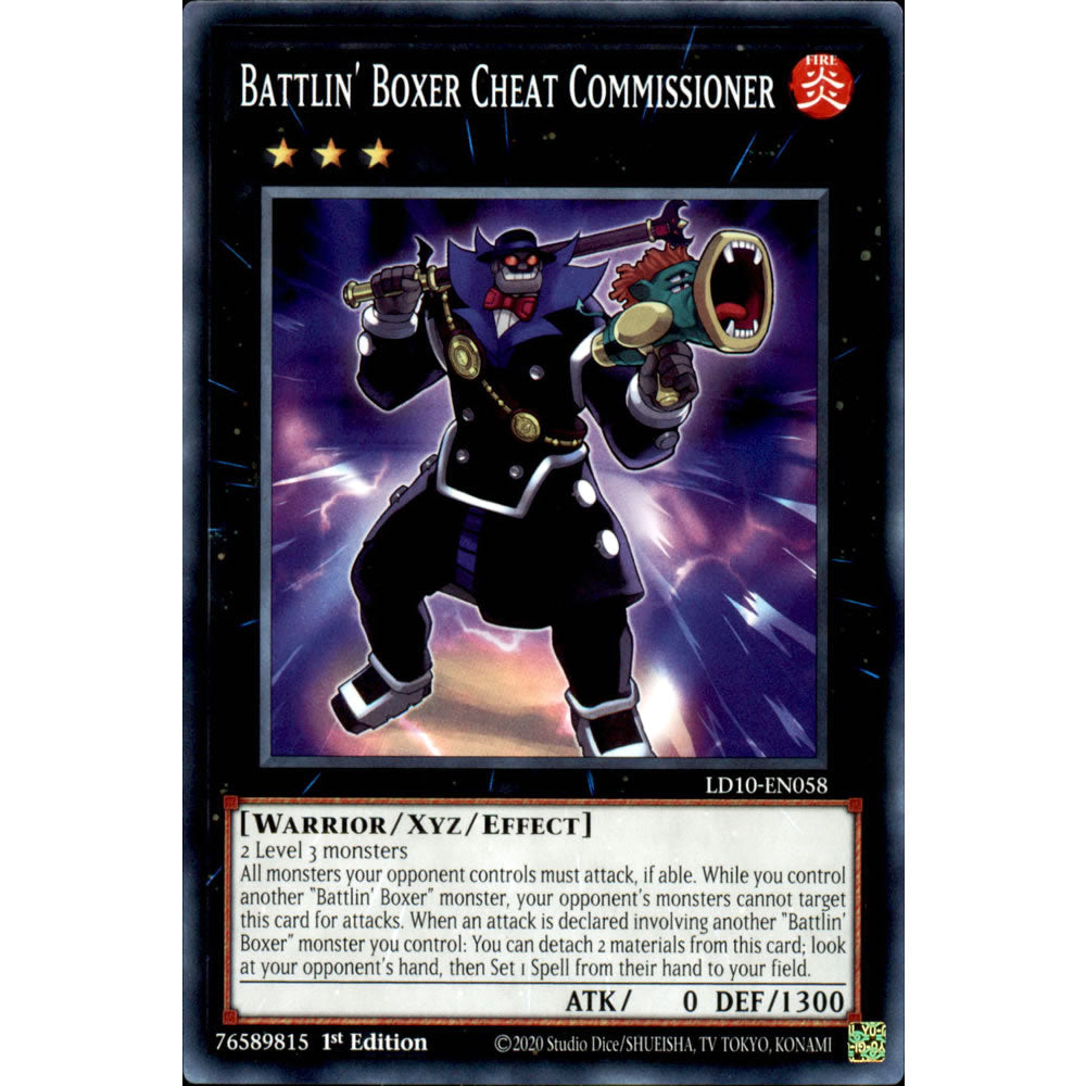 Battlin' Boxer Cheat Commissioner LD10-EN058 Yu-Gi-Oh! Card from the Legendary Duelists: Soulburning Volcano Set