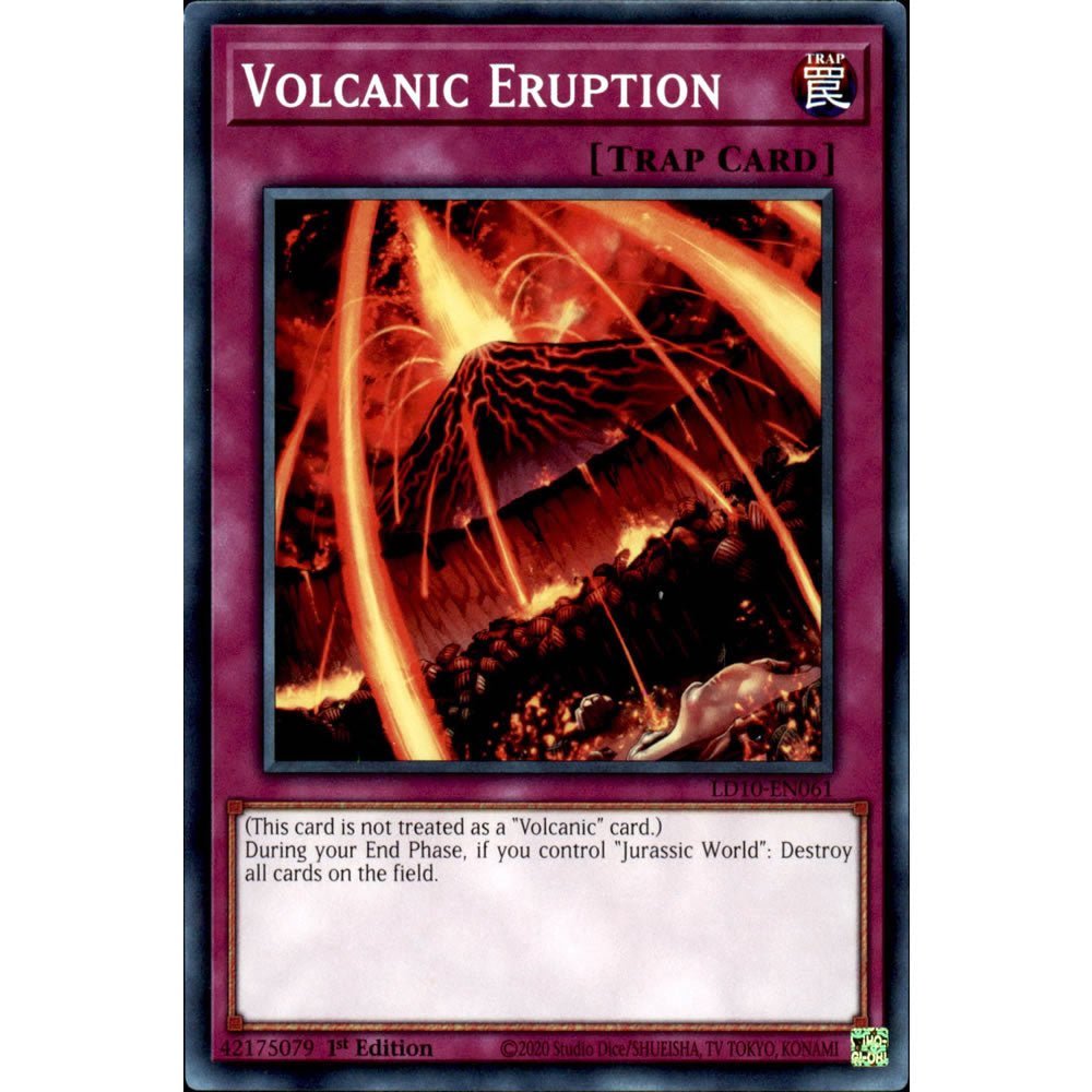Volcanic Eruption LD10-EN061 Yu-Gi-Oh! Card from the Legendary Duelists: Soulburning Volcano Set