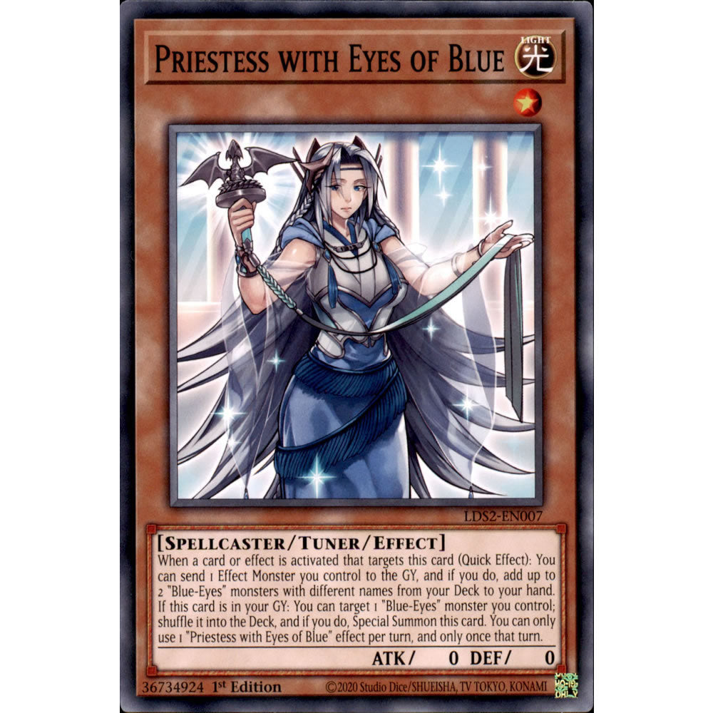 Priestess with Eyes of Blue LDS2-EN007 Yu-Gi-Oh! Card from the Legendary Duelists: Season 2 Set