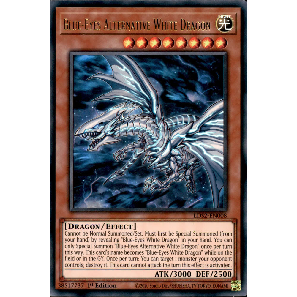 Blue-Eyes Alternative White Dragon LDS2-EN008 Yu-Gi-Oh! Card from the Legendary Duelists: Season 2 Set