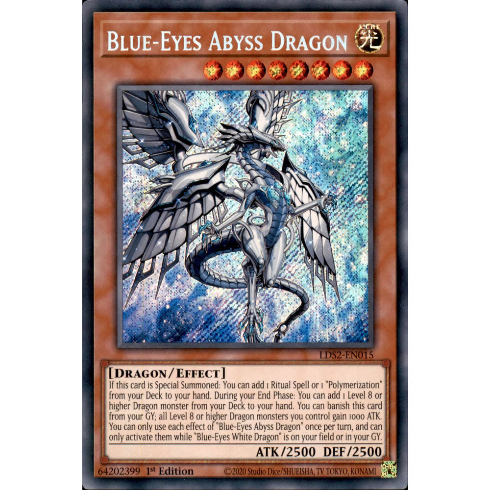 Blue-Eyes Abyss Dragon LDS2-EN015 Yu-Gi-Oh! Card from the Legendary Duelists: Season 2 Set