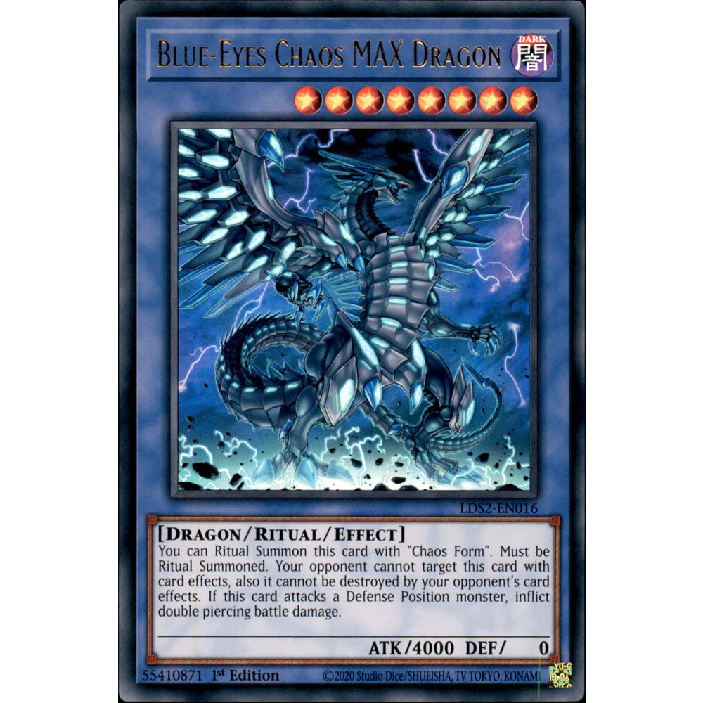 Blue-Eyes Chaos MAX Dragon LDS2-EN016 Yu-Gi-Oh! Card from the Legendary Duelists: Season 2 Set