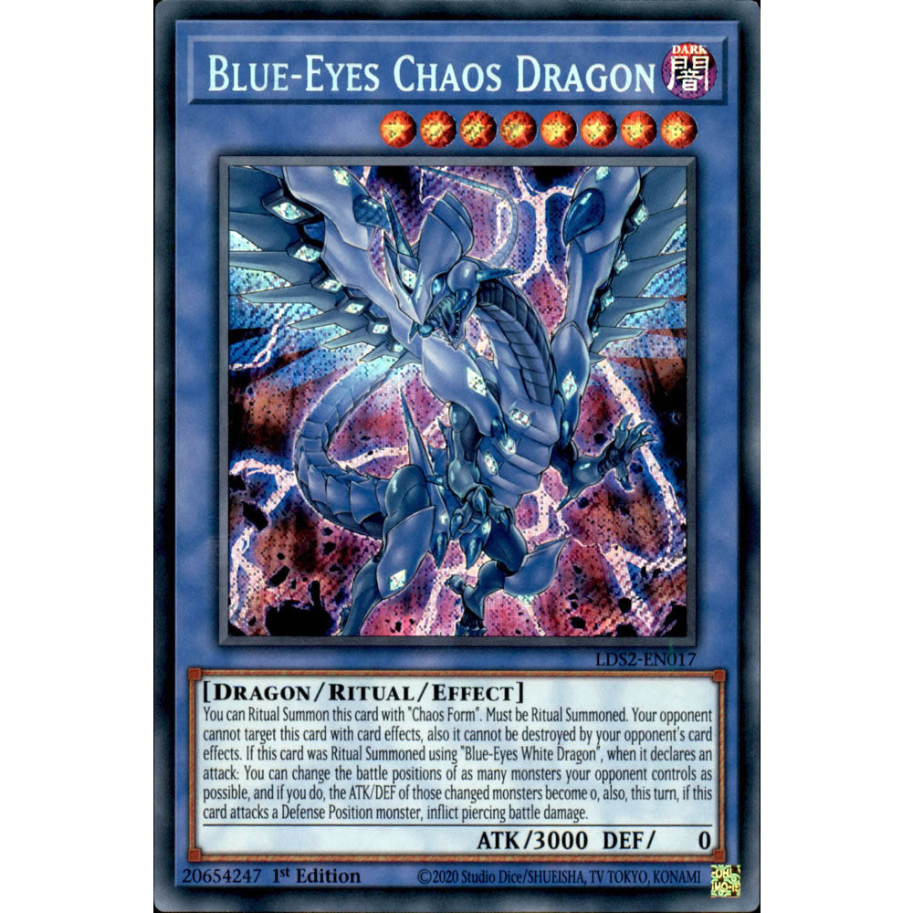 Blue-Eyes Chaos Dragon LDS2-EN017 Yu-Gi-Oh! Card from the Legendary Duelists: Season 2 Set