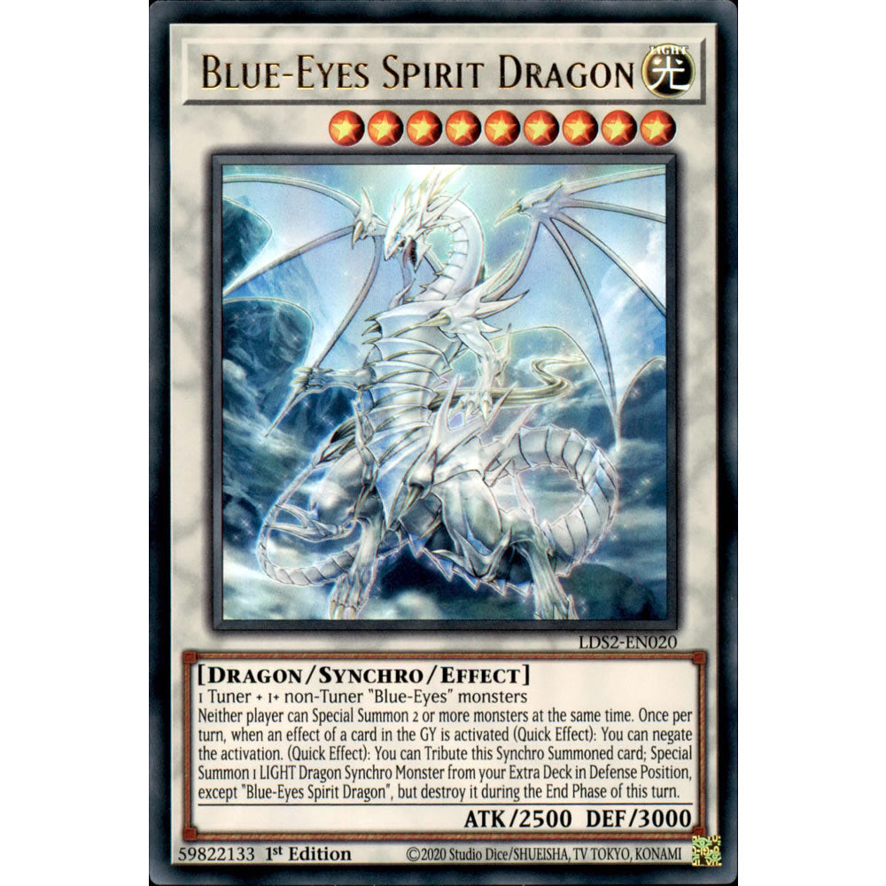 Blue-Eyes Spirit Dragon LDS2-EN020 Yu-Gi-Oh! Card from the Legendary Duelists: Season 2 Set
