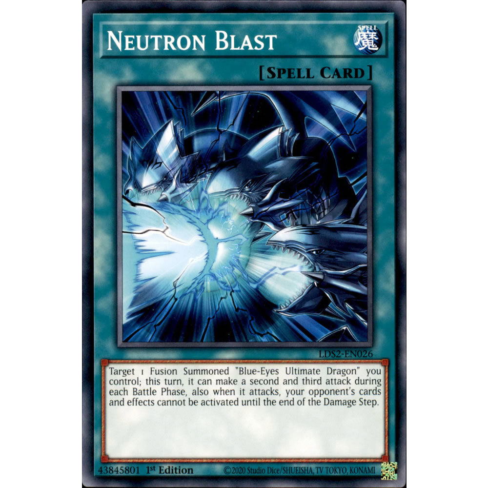 Neutron Blast LDS2-EN026 Yu-Gi-Oh! Card from the Legendary Duelists: Season 2 Set