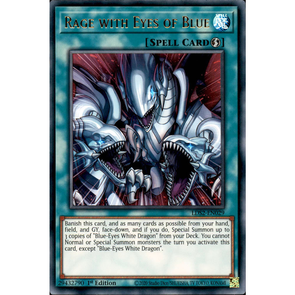 Rage with Eyes of Blue LDS2-EN029 Yu-Gi-Oh! Card from the Legendary Duelists: Season 2 Set