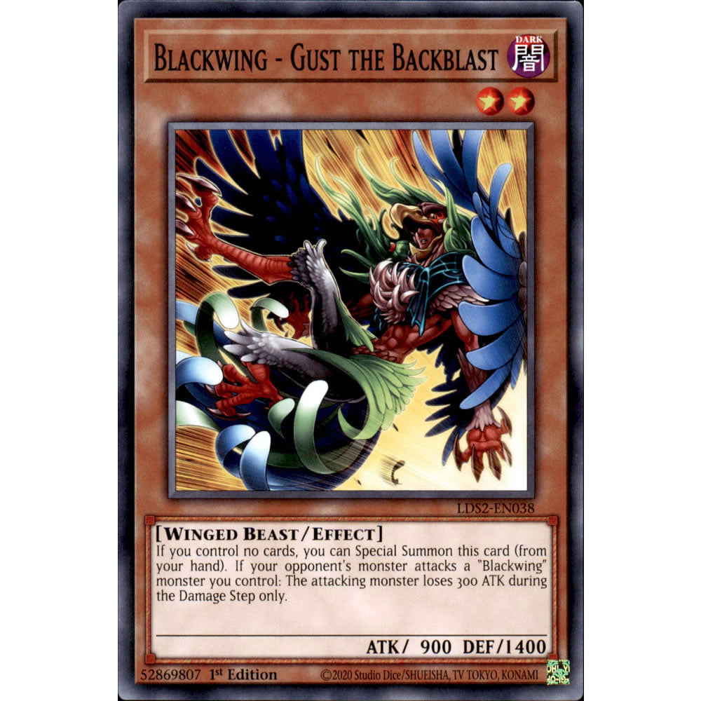 Blackwing - Gust the Backblast LDS2-EN038 Yu-Gi-Oh! Card from the Legendary Duelists: Season 2 Set