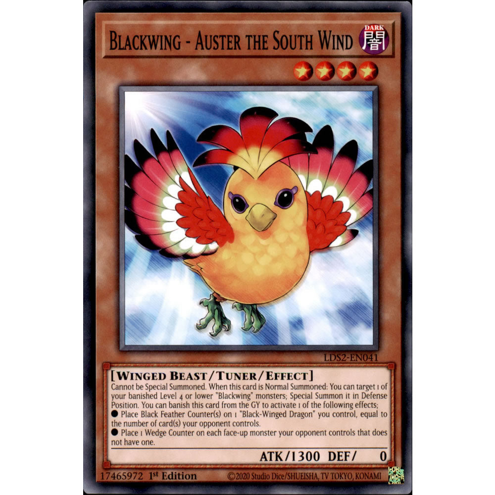 Blackwing - Auster the South Wind LDS2-EN041 Yu-Gi-Oh! Card from the Legendary Duelists: Season 2 Set