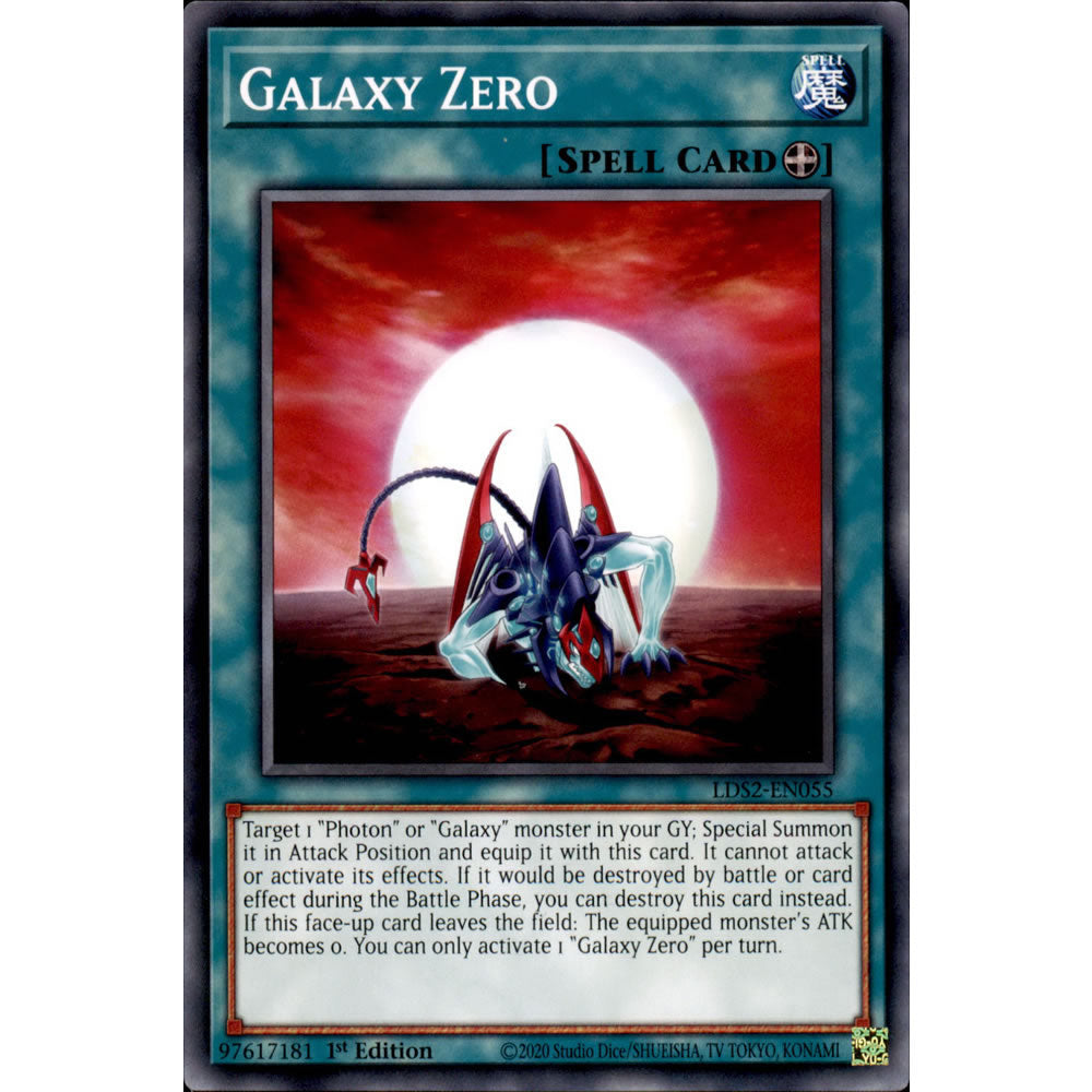 Galaxy Zero LDS2-EN055 Yu-Gi-Oh! Card from the Legendary Duelists: Season 2 Set